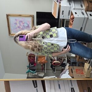 Michael Kors Green Geometric Blazer